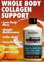 HEALTH DIRECT AminoSculpt bottle side view highlighting premium liquid collagen for women's daily wellness