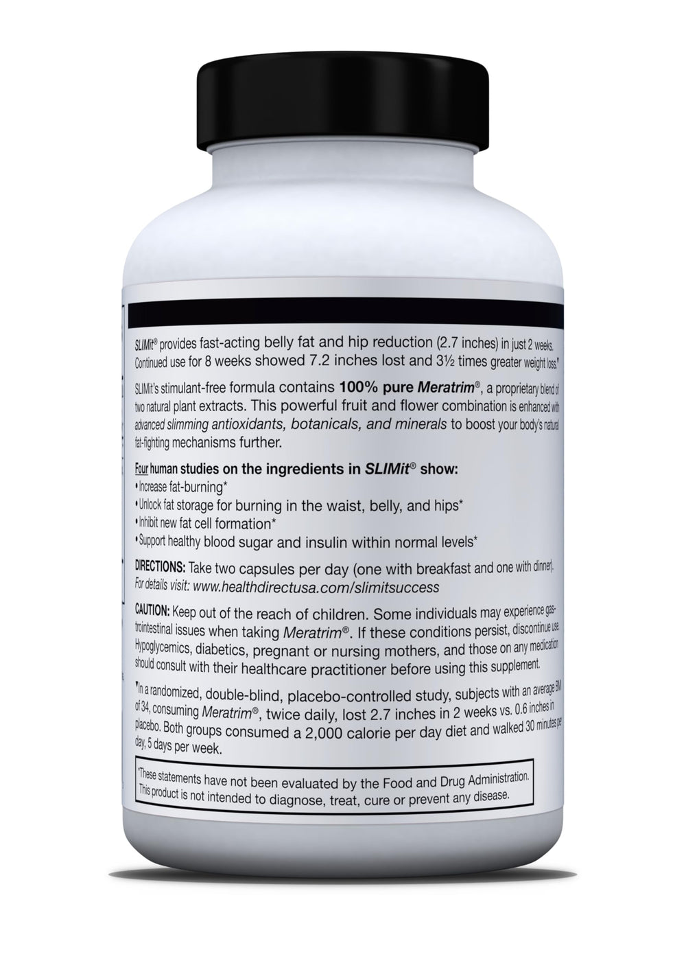 Health Direct SLIMit ingredients panel demonstrating clinically studied formulation.