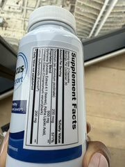 Health Focused JJ Smith Blood Sugar Focus label highlights ingredients for glucose support.
