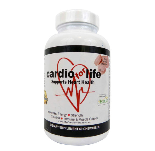 Health Guardian CardioForLife berry chewables provide steady energy without jitters.