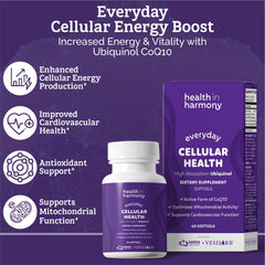 Health in Harmony heart health softgels support cardiovascular performance and mitochondrial efficiency.