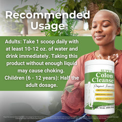 Health Plus Super Colon Cleanse label close-up showing the original formula.