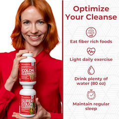 Health Plus Super Colon Cleanse rosehips fruit powder image highlighting antioxidant-rich formula.
