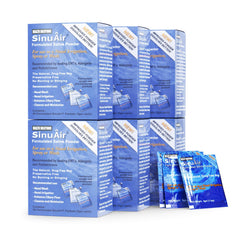 Health Solutions SinuAir packet dissolving in water for gentle nasal irrigation