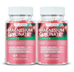 Health4All magnesium glycinate gummies bottle displaying peach flavor for daily relaxation