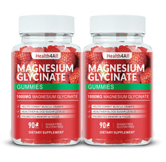 Health4All magnesium glycinate gummies bottle for daily relaxation and gentle sleep support.