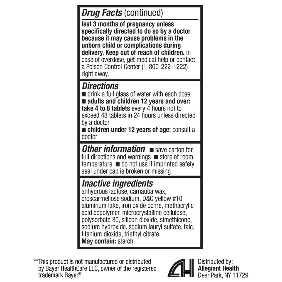 HealthA2Z aspirin 81mg blister pack highlighting compact daily-dose format.