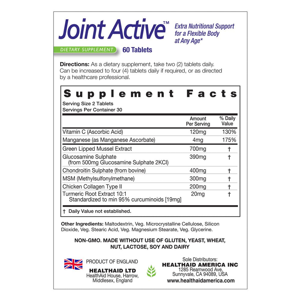 HealthAid Jointactive capsules ready for daily joint comfort and mobility