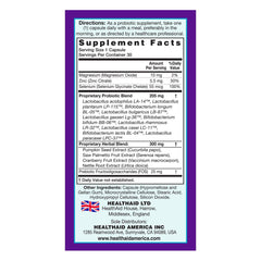 Pumpkin seed and cranberry ingredients in ProstaProbio for urinary comfort.
