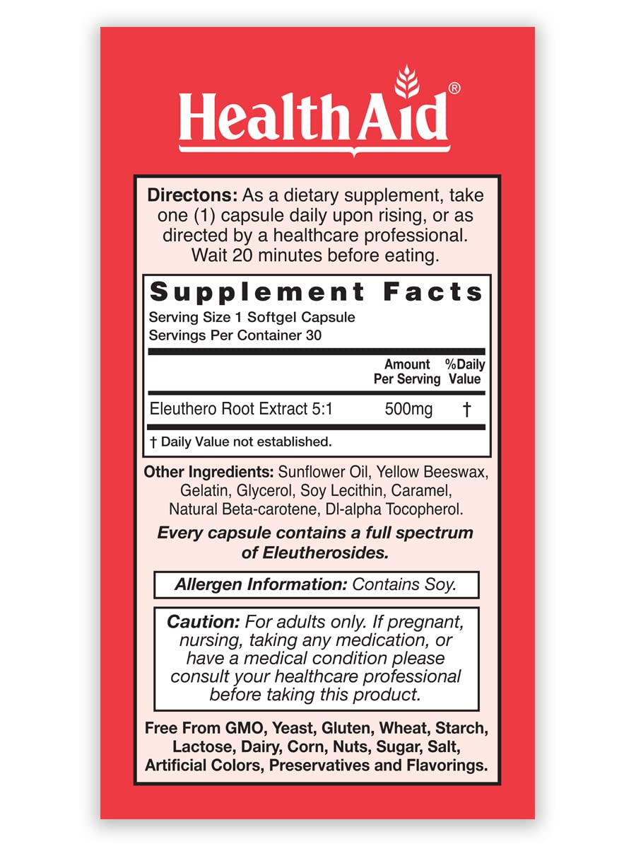 HealthAid Sibergin pack front highlighting trusted daily use for stamina.