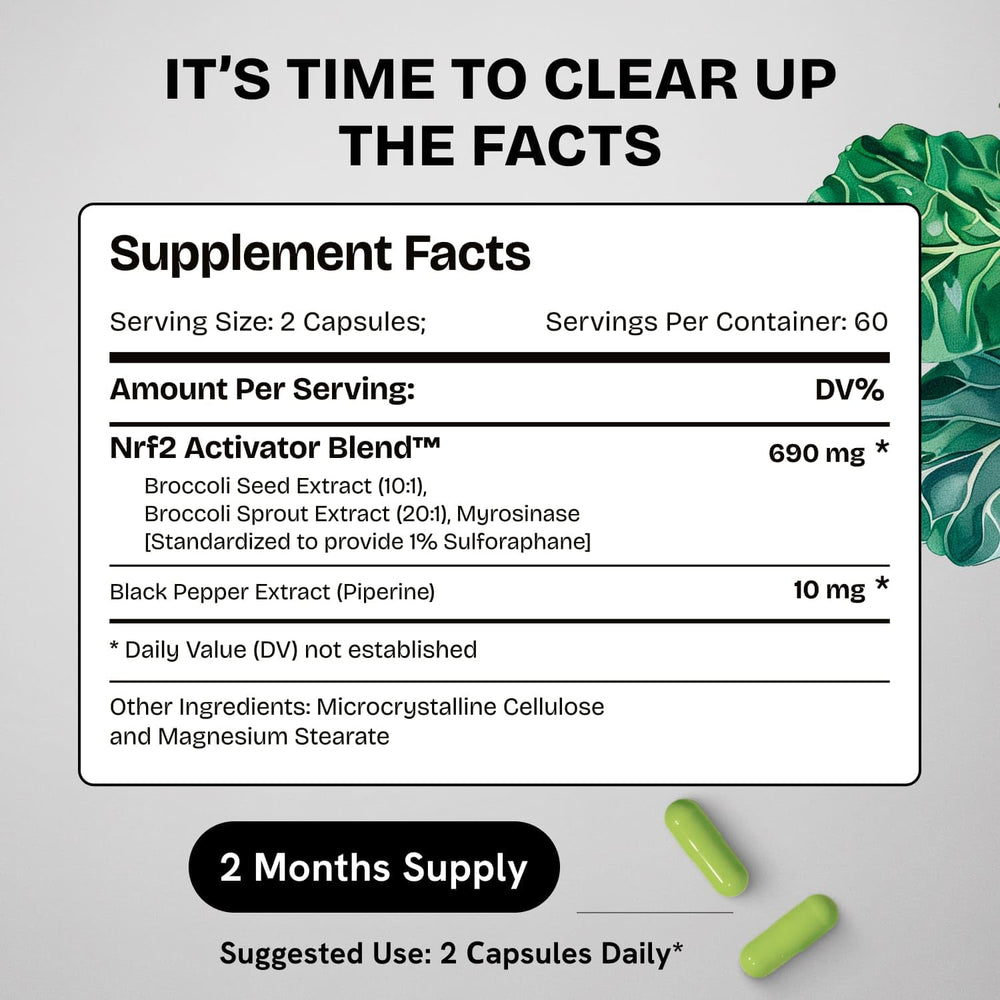 Healthbiotics organic broccoli florettes image evokes natural wellness and purity.