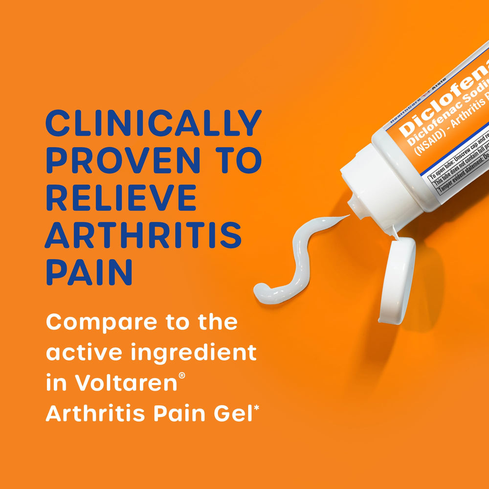 HealthCareAisle Diclofenac Gel twin-pack tube ready for direct joint application.