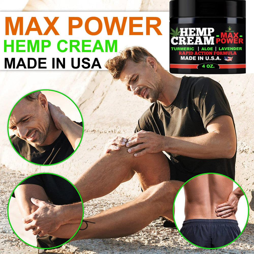 Healthergize Hemp Cream instant absorption demonstrates fast skin comfort.