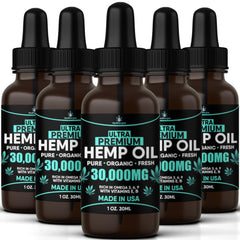 Healthergize hemp oil bottle pour for easy daily use and dose control