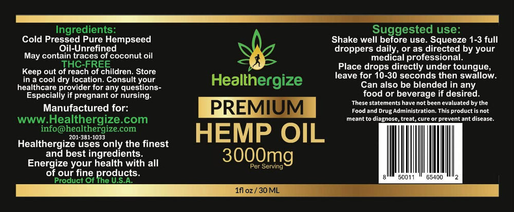 Healthergize Hemp Oil Premium usage scene with wellness ritual in hands.