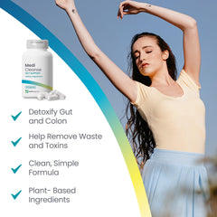 Close-up of psyllium, flaxseed and aloe highlights gentle fiber for regularity.