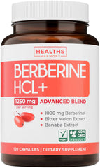 Healths Harmony berberine HCL bottle for metabolic support