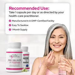 Healthy Bones Co Premium D3 K2 vitamin D3 2000 IU closeup