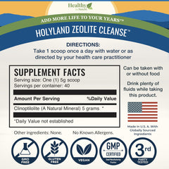 Healthy by Nature HolyLand Zeolite micronized particles suggest versatile use