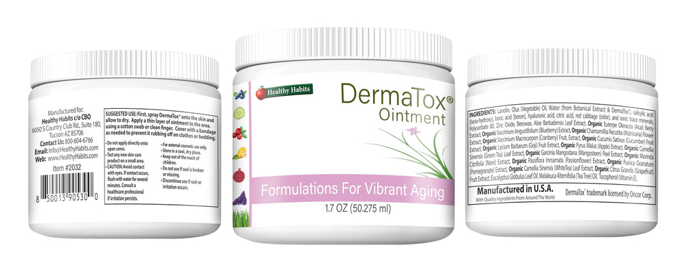 Healthy Habits DermaTox application close-up showing smooth, easy-to-apply cream.