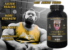 Healthy 'N Fit Amino 10,000 tablets front view for easy daily amino intake