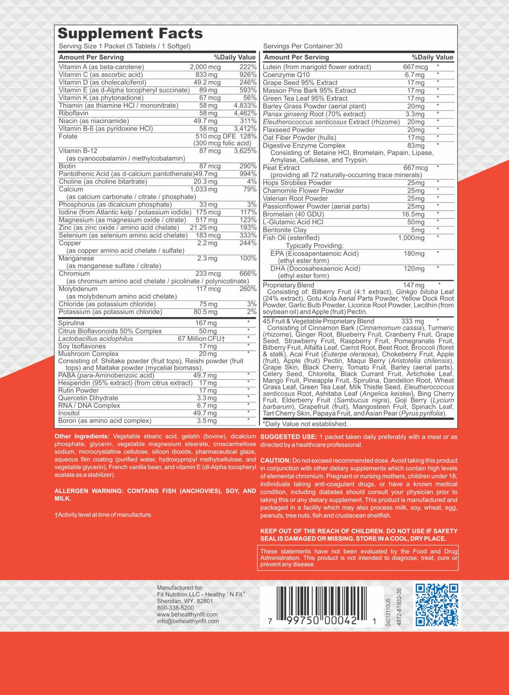 Healthy 'N Fit brand packaging highlighting trusted daily nutrition
