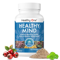 Healthy Mind bottle front view signaling focus for teens and adults