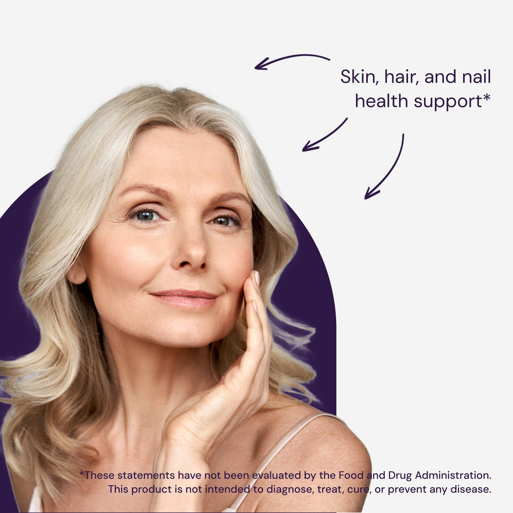 Healthy Origins Biotin nutrition facts panel emphasizes potency and ingredients.