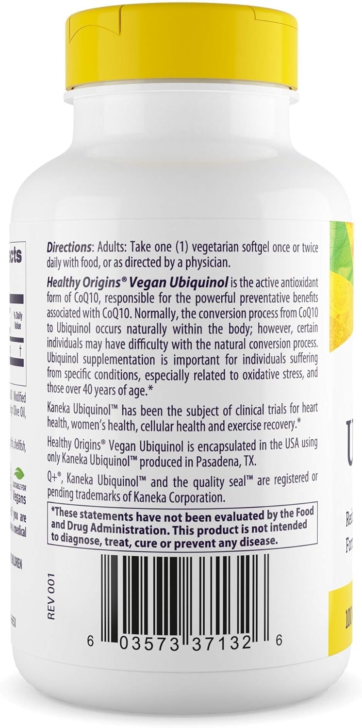 Kaneka ubiquinol ingredient label highlights the active CoQ10 source.