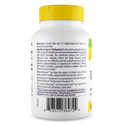 Healthy Origins ubiquinol softgels close-up showing smooth, easy-to-swallow capsules