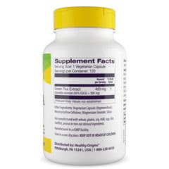 Healthy Origins veggie capsules image emphasizes convenient, plant-based capsules for busy lifestyles.