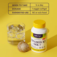 Healthy Origins Vitamin K2 MK-7 natto source image highlights fermentation-derived origin