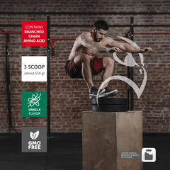 Barbarus protein powder packaging highlighting high-protein formula