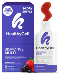 HealthyCell Bioactive Daily Liquid Multivitamin bottle front for easy daily nutrition.
