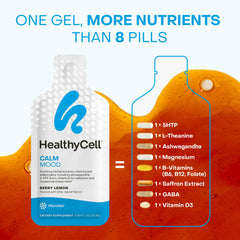 Healthycell Calm Mood gel packs for on-the-go use.
