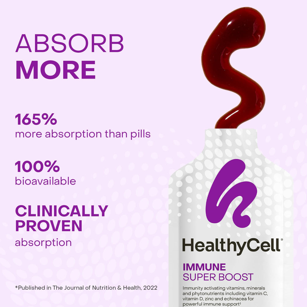 HealthyCell Immune Super Boost in-fridge storage for best flavor