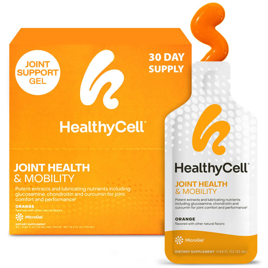 HealthyCell Joint Health MicroGel Pack for daily mobility support.