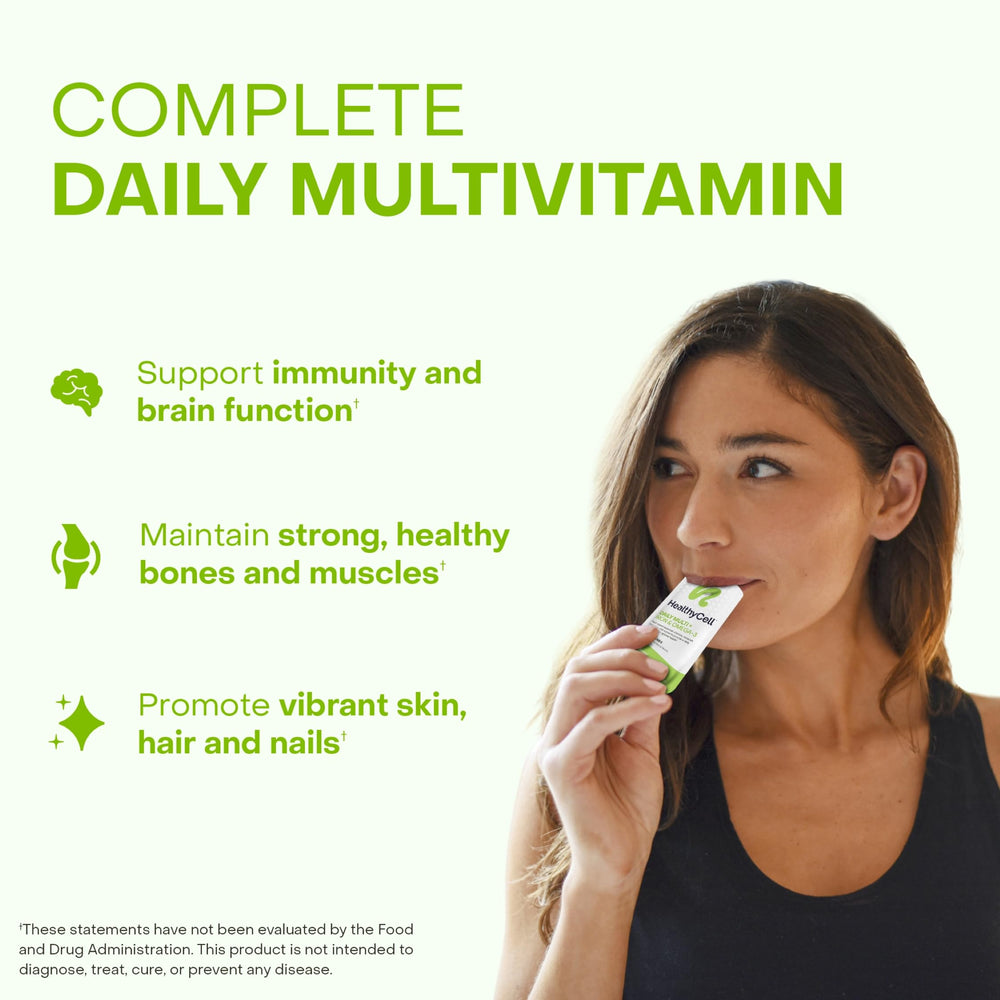 HealthyCell MicroGel formula for ultra-absorbable nutrients and faster uptake.