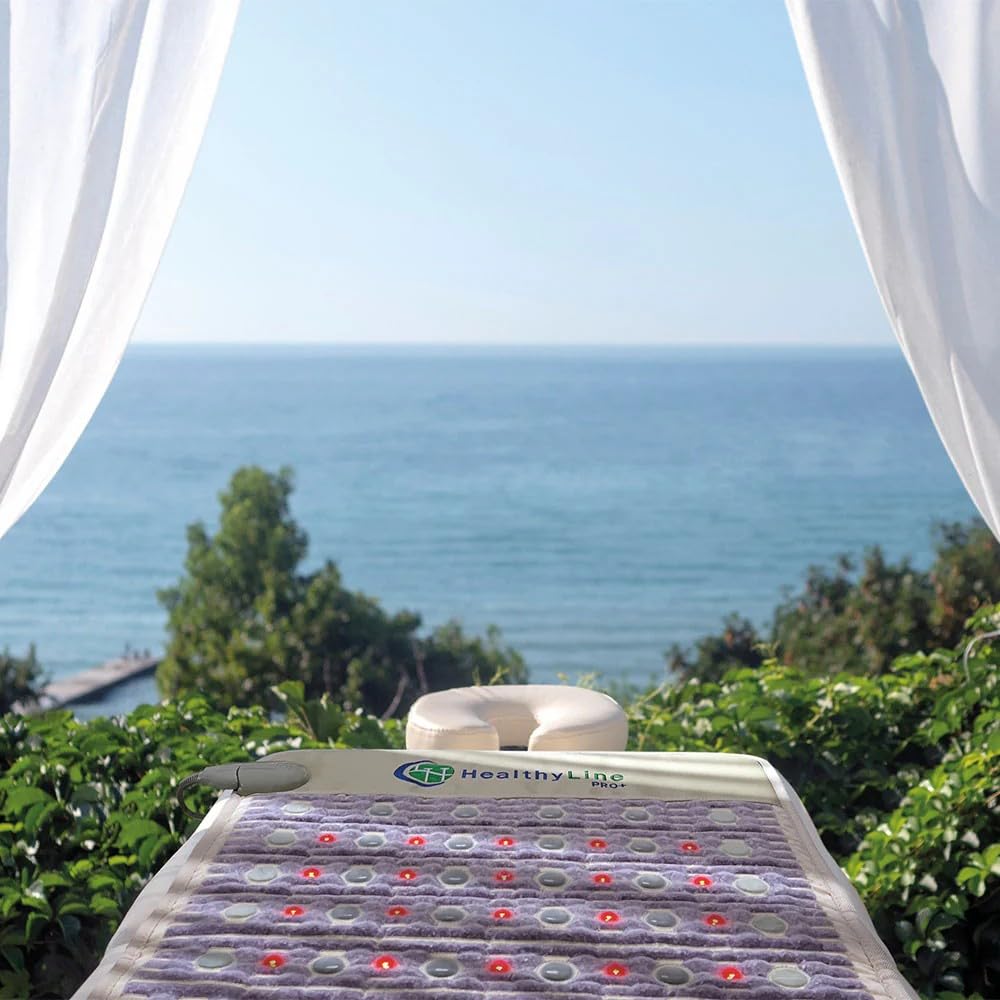 HealthyLine pad featuring hot crushed stones for surface warmth