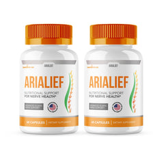 HealthyVita Arialief capsules bottle for daily energy support and overall wellness.