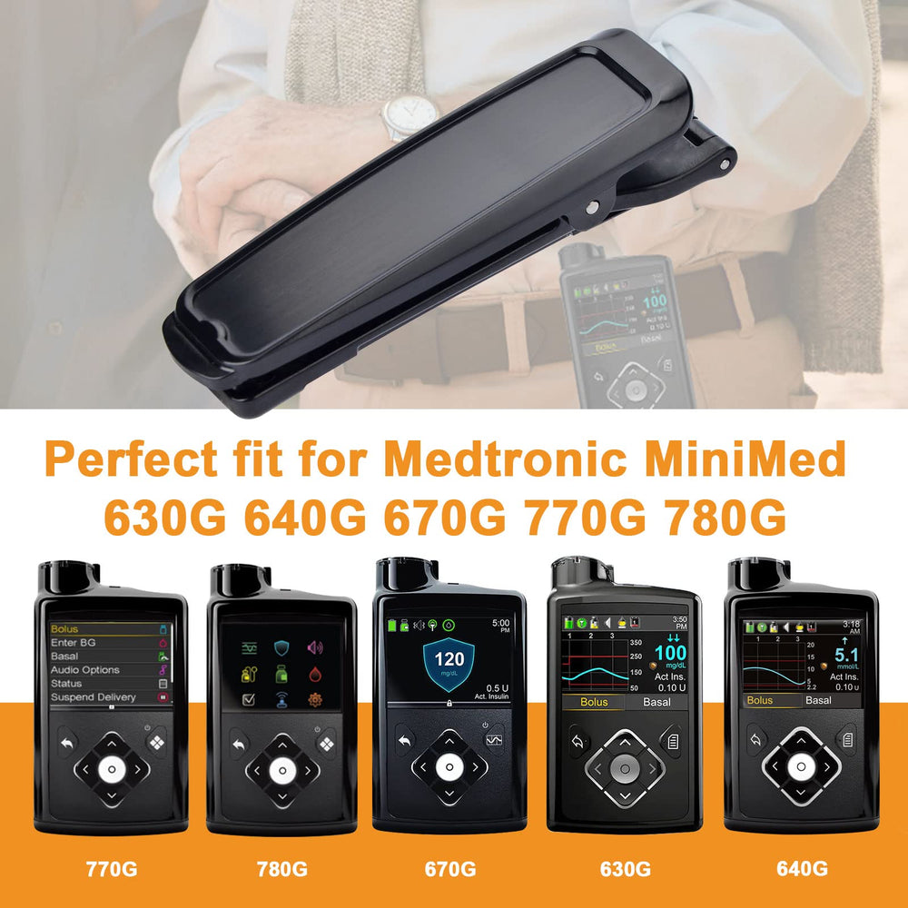 Healvaluefit insulin pump clip buckle grip emphasizes enhanced hold on belts and pants