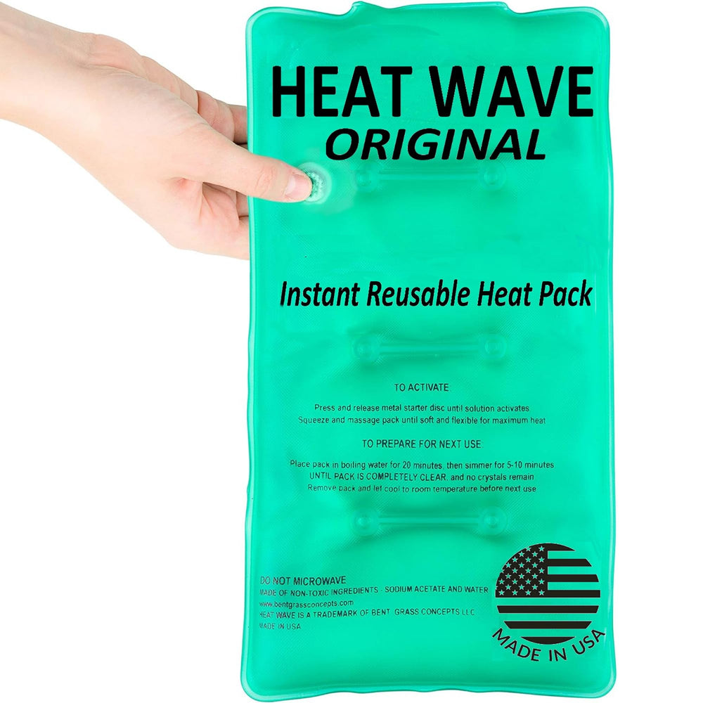 Heat Wave reusable warming pack designed for camping and travel.