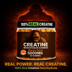 Heavy Balance Creatine Gummies bottle on travel bag showing portability.