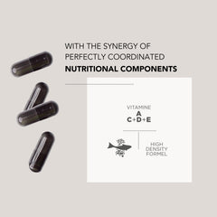 HECH Caviar capsules packaging back with details on ingredients and usage