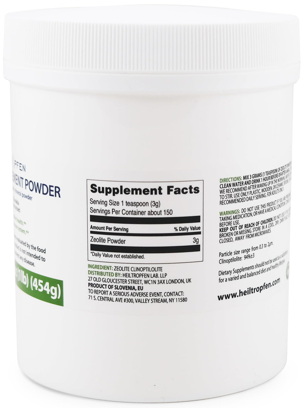 Heiltropfen Zeolite's activated mineral supports balanced routines.