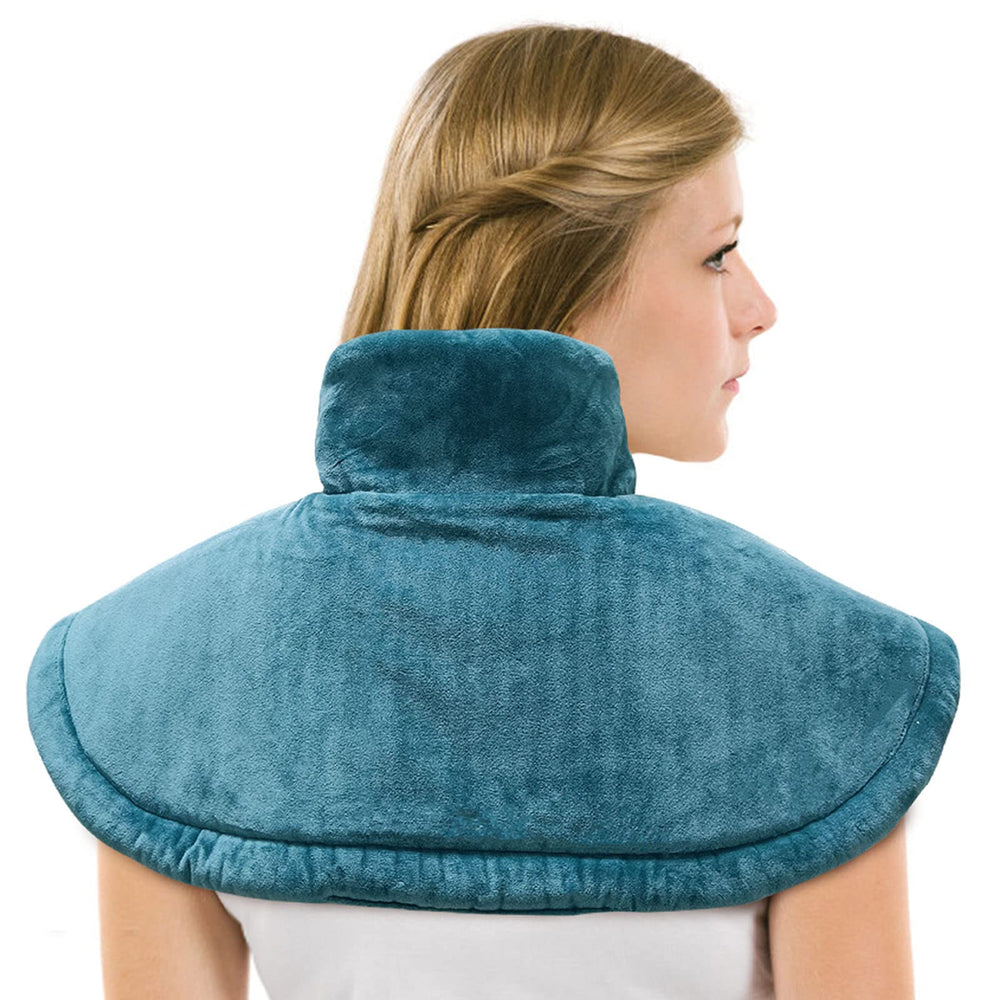 HelloMOTO electric heating pad supports neck and shoulders with targeted warmth