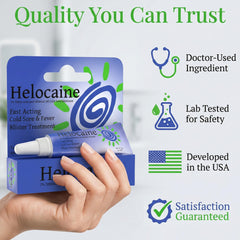 Helocaine on-the-go two-pack portable tubes for busy days.