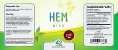 Hem Healer Hem Hero Extra Strength packaging highlights natural hemorrhoid care.