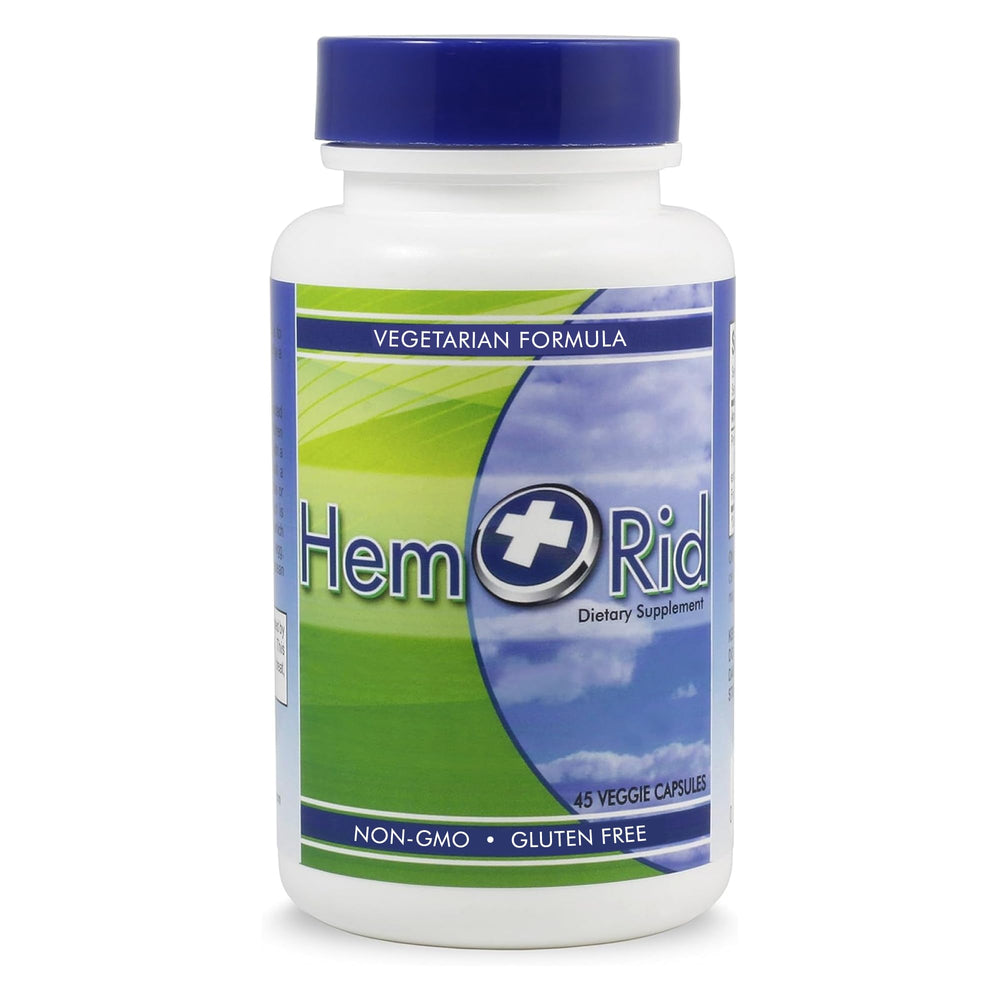 HemRid bottle pouring capsules for discreet, fast relief.