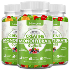Hemyum Creatine Gummies bottle for easy daily performance support